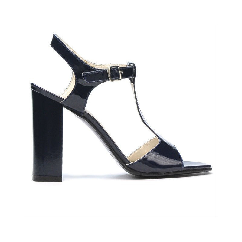 Sandali donna 1258 vernice indaco