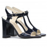 Sandali donna 1258 vernice indaco