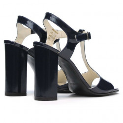 Sandali donna 1258 vernice indaco