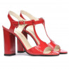 Sandali donna 1258 vernice rossa