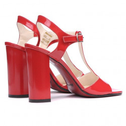 Sandali donna 1258 vernice rossa