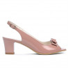 Sandali donna 1251 vernice rosa pallido