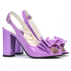 Sandali donna 1256 vernice viola chiaro