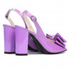 Sandali donna 1256 vernice viola chiaro