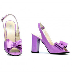 Sandali donna 1256 vernice viola chiaro