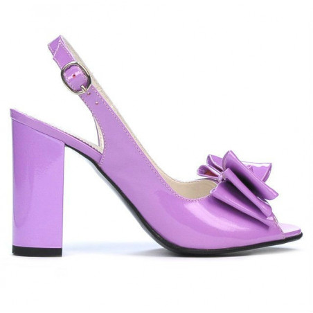 Sandali donna 1256 vernice viola chiaro