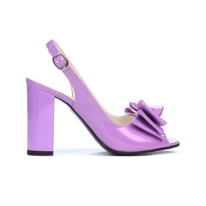Sandali donna 1256 vernice viola chiaro