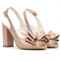 Sandali donna 1256 vernice nude