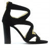 Sandali donna 1260 nero antilope