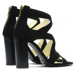 Sandali donna 1260 nero antilope