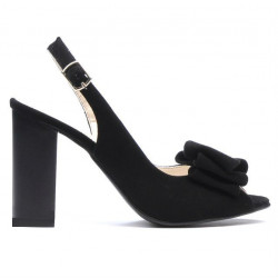 Sandali donna 1256 nero antilope