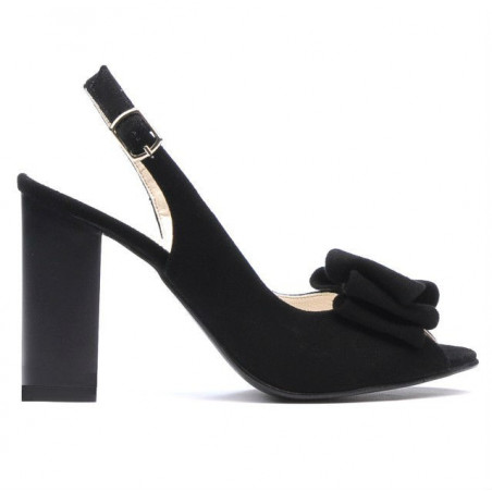 Sandali donna 1256 nero antilope