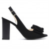 Sandali donna 1256 nero antilope