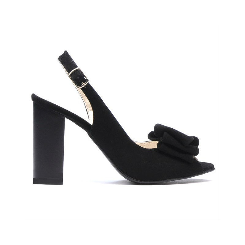 Sandali donna 1256 nero antilope