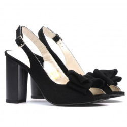 Sandali donna 1256 nero antilope