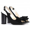 Sandali donna 1256 nero antilope