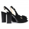 Sandali donna 1256 nero antilope