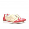 Scarpine bambini piccoli 60c vernice rosa+beige