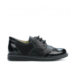 Scarpe bambini piccoli 60c vernice nera combinata