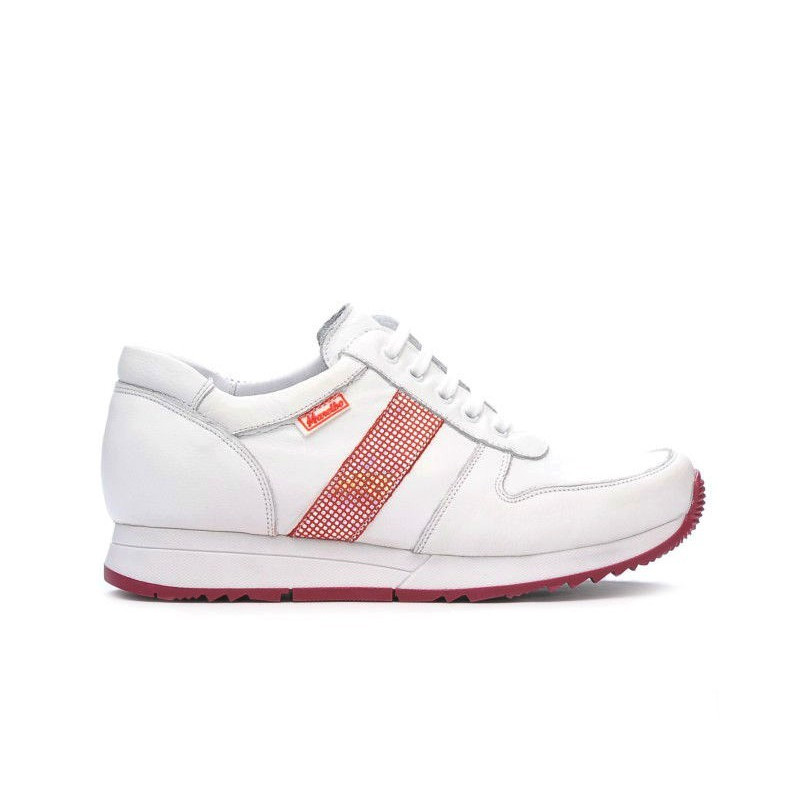 Scarpe sportive donna 679 bianco+rosso