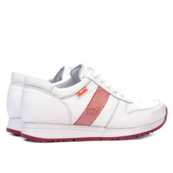 Scarpe sportive donna 679 bianco+rosso