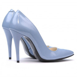 Scarpe eleganti donna 1241 vernice blu
