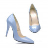 Scarpe eleganti donna 1241 vernice blu