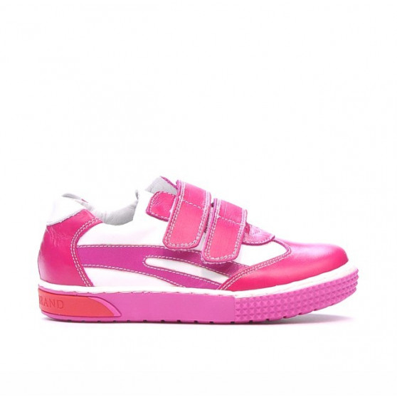 Scarpe per bambini piccoli 16-1c rosa + bianco