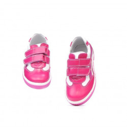 Scarpe per bambini piccoli 16-1c rosa + bianco