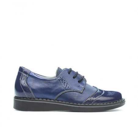 Scarpe bambini piccoli 60c vernice indaco combinato