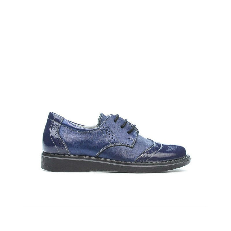 Scarpe bambini piccoli 60c vernice indaco combinato