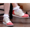 Scarpine bambini piccoli 60c vernice rosa+beige