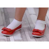 Scarpe per bambini 141 vernice rossa