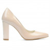 Scarpe eleganti donna 1261 vernice beige perlato