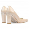 Scarpe eleganti donna 1261 vernice beige perlato