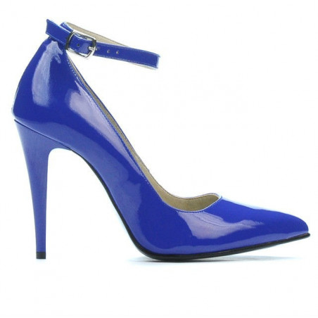 Scarpe eleganti donna 1247 vernice blu