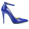 Scarpe eleganti donna 1247 vernice blu