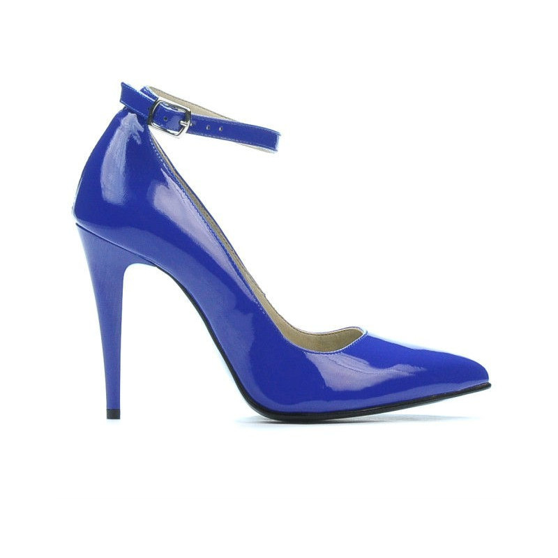 Scarpe eleganti donna 1247 vernice blu