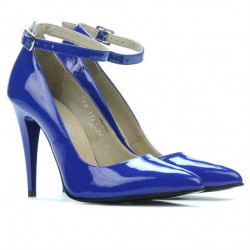 Scarpe eleganti donna 1247 vernice blu