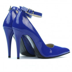 Scarpe eleganti donna 1247 vernice blu