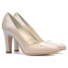 Scarpe eleganti donna 1243 vernice beige madreperlato