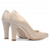 Scarpe eleganti donna 1243 vernice beige madreperlato