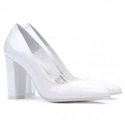 Scarpe eleganti donna 1261 vernice bianca