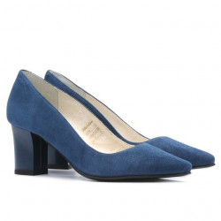 Scarpe eleganti donna 1253 turchese antilope