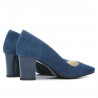 Scarpe eleganti donna 1253 turchese antilope