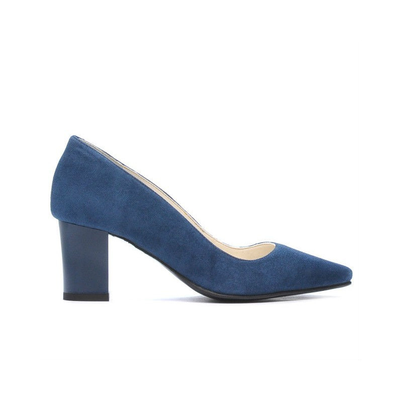 Scarpe eleganti donna 1253 turchese antilope
