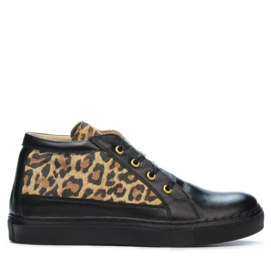 Stivaletti donna 3290 nero+tigris