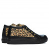 Stivaletti donna 3290 nero+tigris