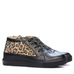 Stivaletti donna 3290 nero+tigris