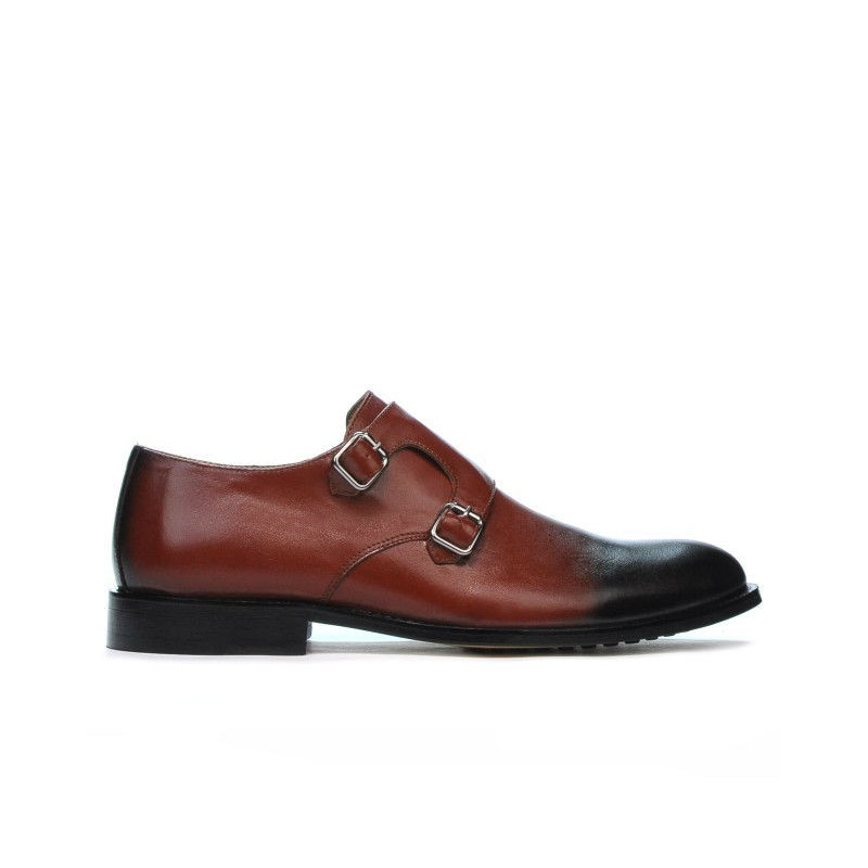 Scarpe eleganti uomo 840 a marrone+nero